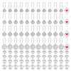 48Pcs 4 Styles 304 Stainless Steel Hoop Earring EJEW-DR00001-1