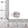 Column Rack Plating Brass Cubic Zirconia European Beads KK-L236-08S-3