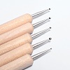5PCS Double Head Nail Art Wood Dotting Tools MRMJ-G001-63-3