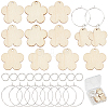 SUNNYCLUE DIY Flower Wine Glass Charm Tags Making Kit DIY-SC0018-59-1