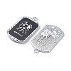 Alloy Twelve Constellations Series Big Pendants PALLOY-O107-01P-06-3