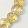 Electorplated Glass Beads EGLA-E002-1O-1