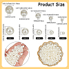 1573Pcs 5 Styles ABS Plastic Imitation Pearl Beads KY-PA0001-13A-2