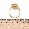 304 Stainless Steel Pave Single Cubic Zirconia Cuff Open Rings for Women RJEW-A294-02G-3