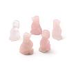 Natural Rose Quartz Puppy Home Display Decorations G-R414-15B-1