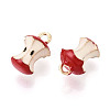 Fruit Alloy Enamel Charms ENAM-N062-06D-2