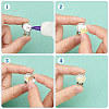 SUNNYCLUE DIY Blank Half Round Dome Finger Ring Making Kit DIY-SC0021-15-4