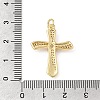 Easter Brass Micro Pave Clear Cubic Zirconia Pendants KK-E799-05B-G-3