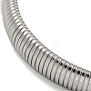 Non-Tarnish 304 Stainless Steel Spring Bangles for Women Men BJEW-U003-02A-P-3