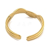 304 Stainless Steel Open Cuff Ring for Women RJEW-U014-08G-3