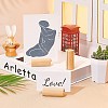 20Pcs Pine Wood Cards Display Holder ODIS-OC0001-59-5