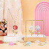 16Pcs 8Styles Transparent Acrylic Pendants PALLOY-TA00122-7