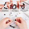 SUPERFINDINGS DIY Natural Black Agate Bracelet Making Kit DIY-FH0003-91-3