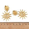 304 Stainless Steel Stud Dangle Earrings for Women EJEW-JE07475-01-5