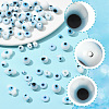 80Pcs 8 Styles Handmade Lampwork Evil Eye Beads LAMP-FS0001-38A-2