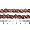 Handmade Gold Sand Lampwork Beads Strands LAMP-P051-L06-10mm-4