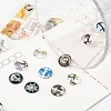 Helm &  Anchor Printed Glass Cabochons X-GGLA-A002-12mm-WW-2