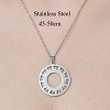 201 Stainless Steel Hollow Sun Pendant Necklace NJEW-OY002-28-3