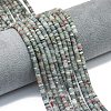 Natural African Bloodstone Beads Strands G-P575-B11-4x1mm-1