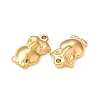 304 Stainless Steel Pendant Rhinestone Settings STAS-A075-23G-3