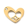 201 Stainless Steel Pendants STAS-A116-01G-03-1