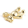 Brass Micro Pave Black Cubic Zirconia Pendants ZIRC-Z016-13G-B-1