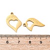 304 Stainless Steel Split Pendants LS-STAS-H235-03C-G-2