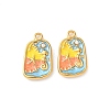 304 Stainless Steel Enamel Sea Horse Pendants STAS-I346-05G-07-1