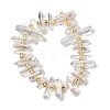 Electroplated Natural Quartz Crystal Beads Strands X-G-F800-F11-A-2