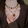 20Pcs Natural Tiger Eye Pendants G-BBC0001-50C-5