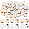 50Pcs 2 Colors Brass Beads KK-BBC0016-51-1