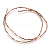 Electroplate Non-magnetic Synthetic Hematite Beads Strands G-I208-21-A-1