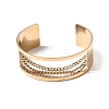 304 Stainless Steel Multi-Chain Open Cuff Bangles BJEW-K264-06G-4