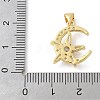 Brass Micro Pave Cubic Zirconia Pendants KK-K298-01B-G-3