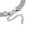 Brass Hollow Ball Chain Bracelets BJEW-H609-02P-3