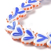 Heart Handmade Lampwork Beads Strands LAMP-G150-01A-4