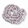Electroplate Glass Beads Strands X-EGLA-Q109-B06-2