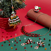300Pcs 6 Colors Christmas Themed Transparents Glass Beads GLAA-PH0003-53-5