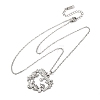 304 Stainless Steel Pendant Cable Chain Necklaces for Men Women NJEW-K308-03F-P-4