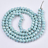 Electroplate Porcelain Beads X-PORC-N005-04B-2