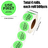 500Pcs Paper Adhesive Label Stickers STIC-WH20010-25C-2