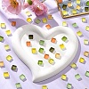 8 Colors 20Pcs Transparent Glass Cabochon GLAA-YW0003-66A-5