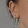 Zinc Alloy Scorpio Stud Earrings for Women PW-WGEECCA-01-3