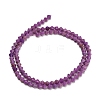 Natural Lepidolite/Purple Mica Stone Beads Strands GG-CBAA9B4-A15-01-4