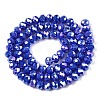 Electroplate Glass Beads Strands X-EGLA-A044-P6mm-B32-3