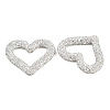 Handmade Polymer Clay Rhinestone Linking Rings CLAY-H009-04A-2