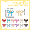 92Pcs 2 Colors Alloy Enamel Pendants ENAM-WR0001-17-2