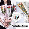 120Pcs 6 Colors OPP Plastic Flower Bouquet Bags ABAG-MB0001-02-6