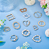 12Pcs 12 Styles Alloy Buckles AJEW-TA0003-44-7