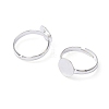Brass Pad Ring Base Findings X-EC022-S-1
